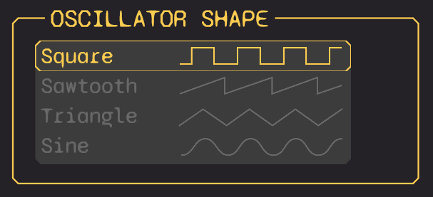 Oscillator Shape UI